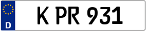 Trailer License Plate